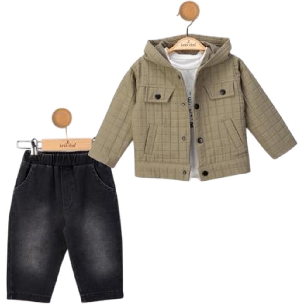 2569 оптом детские демисезонные костюмы тройки для младенцев на 9/24 месяцев