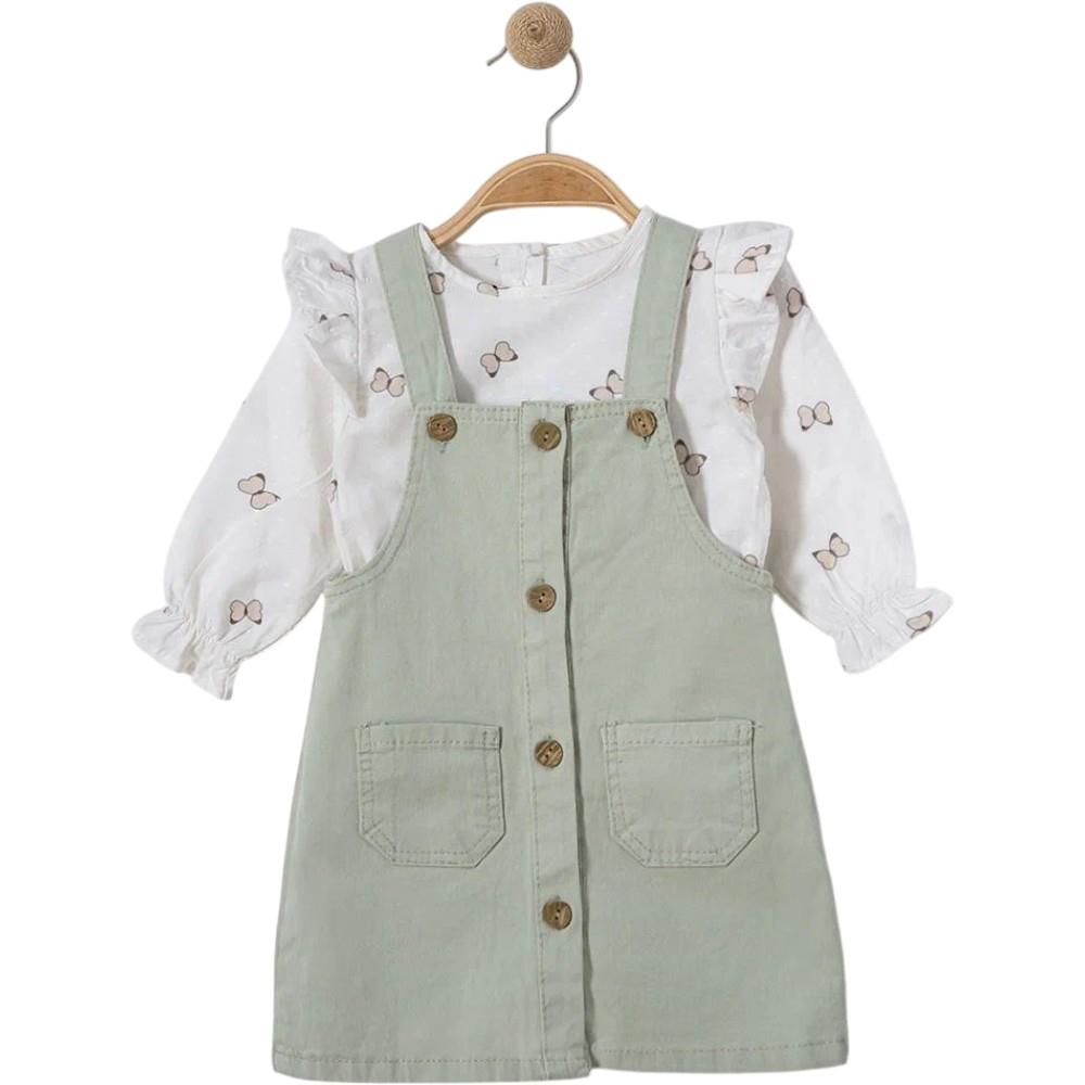 6100 оптом детские сарафаны с кофточкой для девочек на 9/24 месяцев