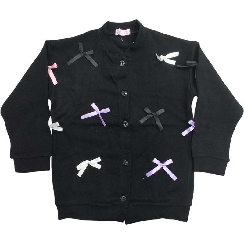 60905 Wholesale children's demi-season sweatshirts with buttons for girls aged 5/12 years