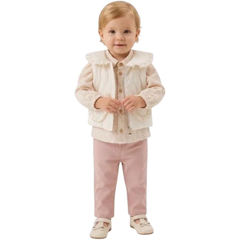 5253 wholesale children's demi-season three-piece suits for infants aged 6-9-12 months