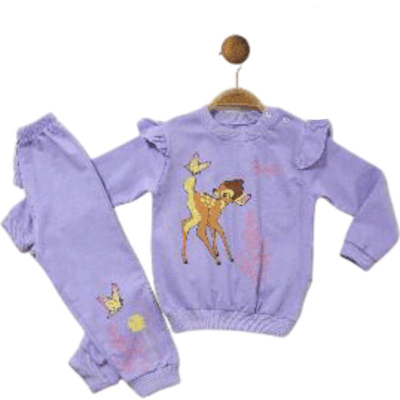 672 toptan 6-24 aylık kız çocuklar için mevsimlik iki parçalı takım elbise