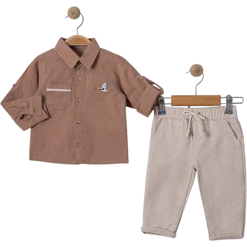 6103 toptan 9/24 aylık erkek bebekler için mevsimlik ikili takımlar