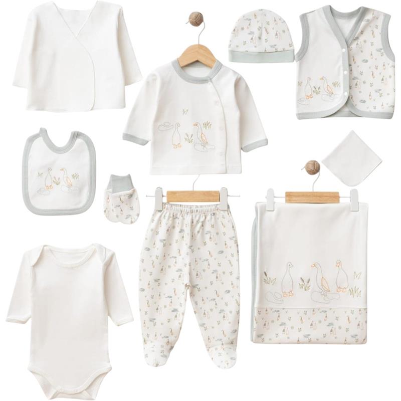 108 toptan bebekler için 10 parçalı hastahane çıkışı bebek kutulu setleri