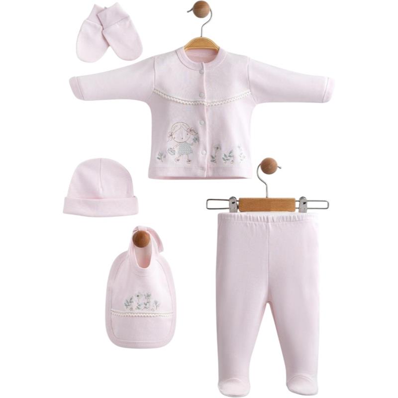 506 toptan bebekler için 5 parçalı hastahane çıkışı bebek kutulu setleri