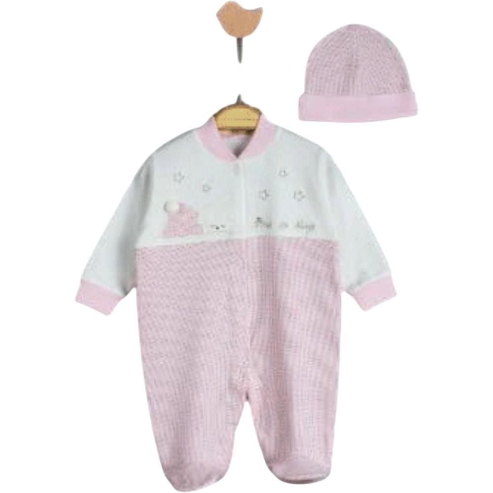 9123 Оптовая продажа демисезонных комбинезонов с шапкой для младенцев на 3-6 месяцев