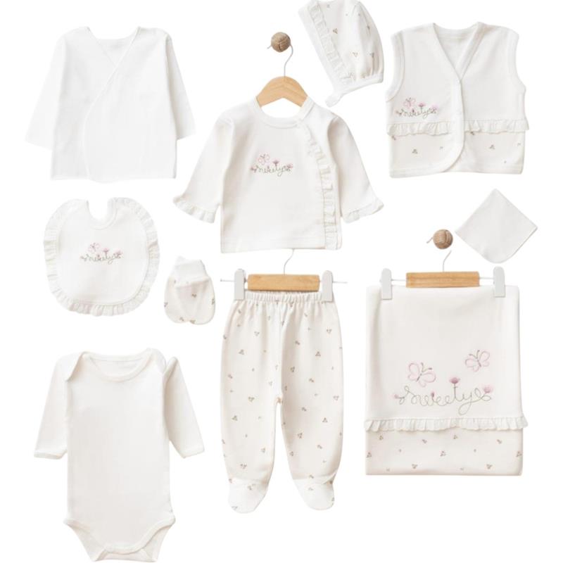 6666 toptan bebekler için 10 parçalı hastahane çıkışı bebek kutulu setleri