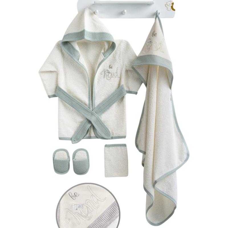 892 toptan 4 parça çocuk bornoz seti