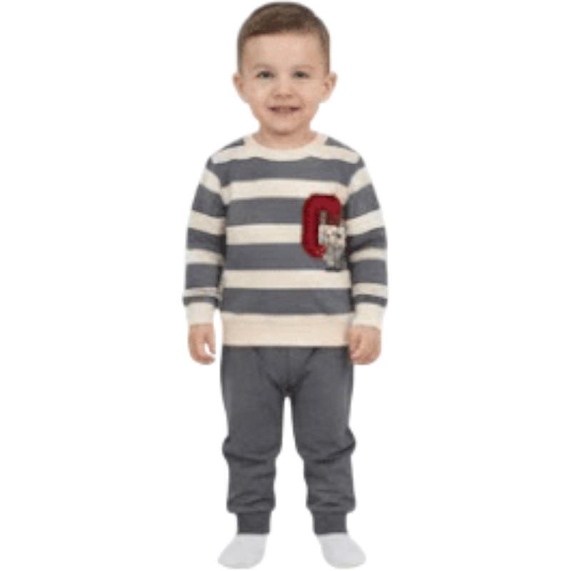 1030 toptan 1-2-3 yaş arası erkek çocuklar için mevsimlik iki parçalı takım elbise