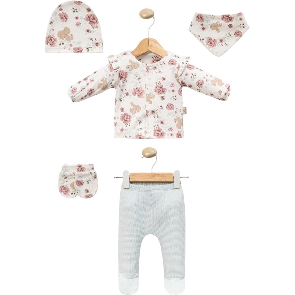 2113 оптом детские комплекты из 5 предметов для младенцев на 3-6 месяца