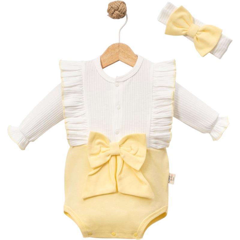 8023 toptan 6-9-12-18 aylık bebekler için mevsimlik çıtçıtlı badi-elbise