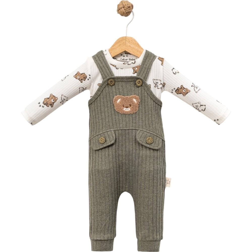 7011 оптом детские демисезонные брюки-комбинезоны с фуфайкой для младенцев на 6/18 месяцев