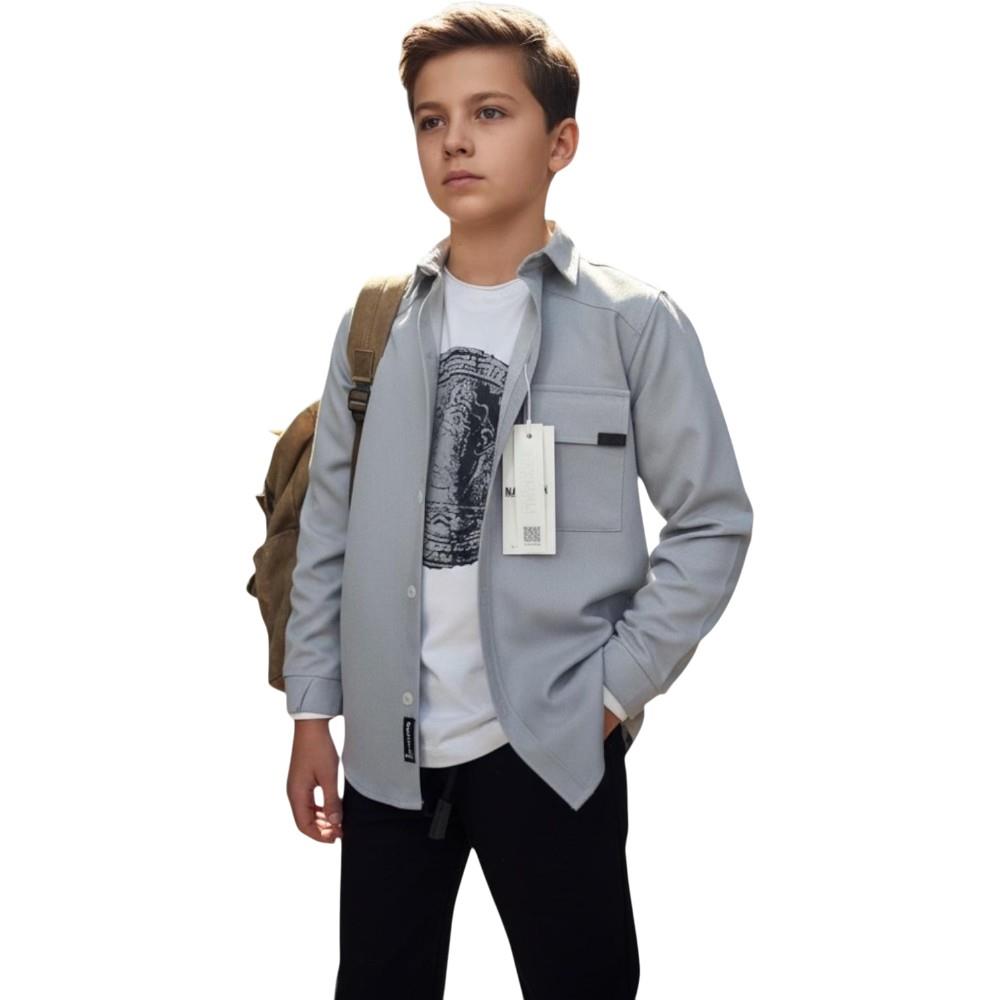 toptan  11/15 yaş erkek çocuklar için mevsimlik gömlek,tişört ikili takım 