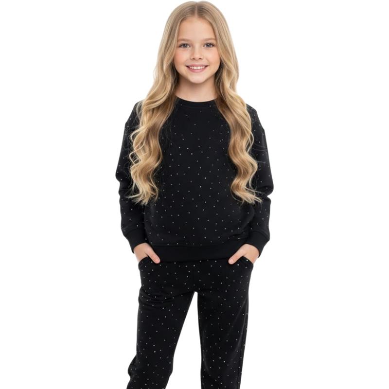 70360 toptan 5-12 yaş arası kız çocuklar için spor tarzı mevsimlik iki parçalı takım elbise