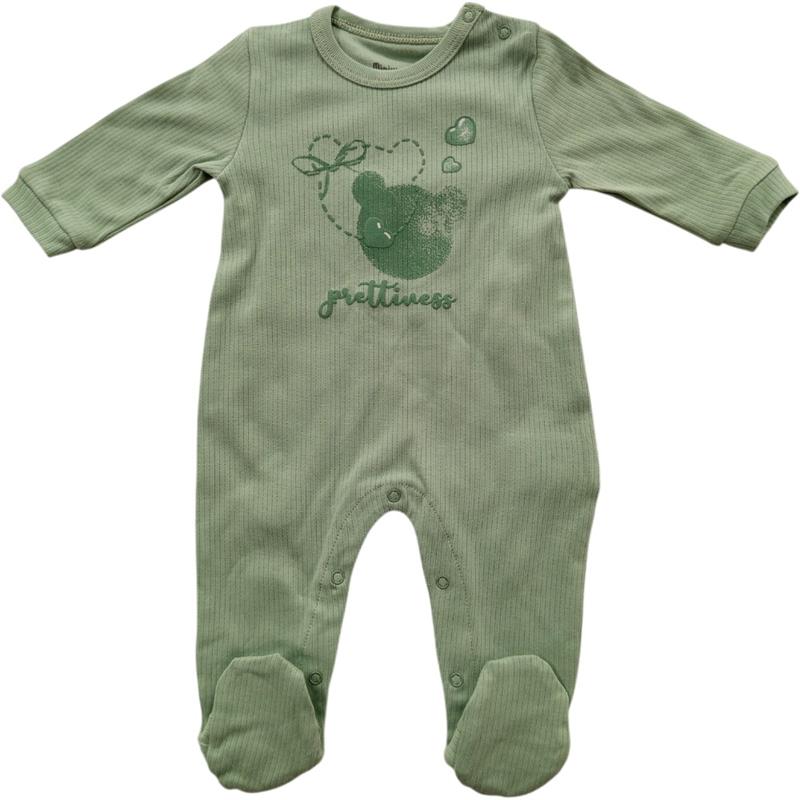 18698 wholesale of demi-season overalls with hearts for children 3-6 months