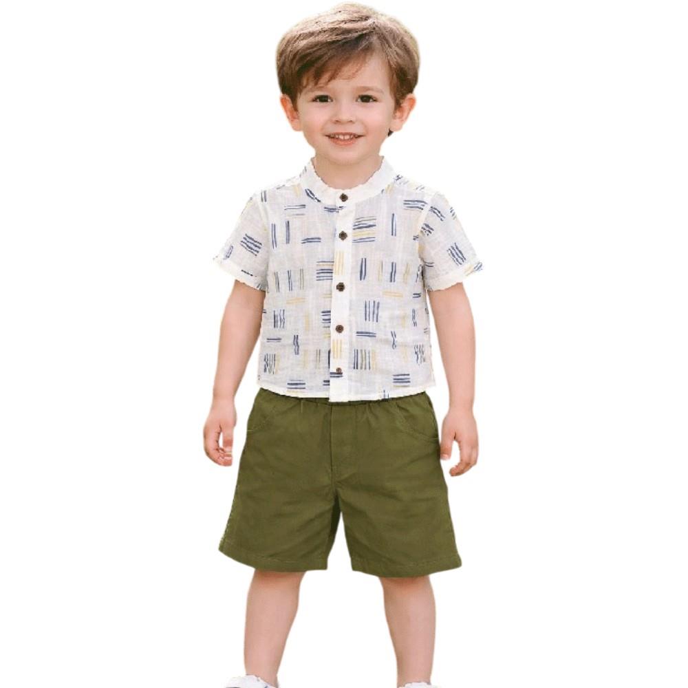 1302 wholesale children's summer two-piece suits, shirts with shorts for boys 9/24 months