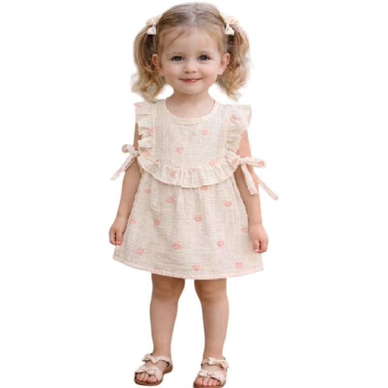 1318 toptan 9-24 aylık kız çocuklar için yazlık elbise