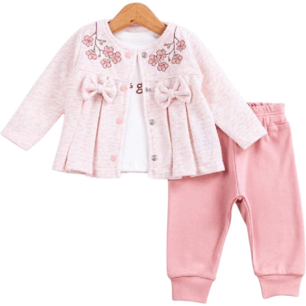 14170 оптом детские демисезонные костюмы тройки для младенцев на 9/24 месяцев