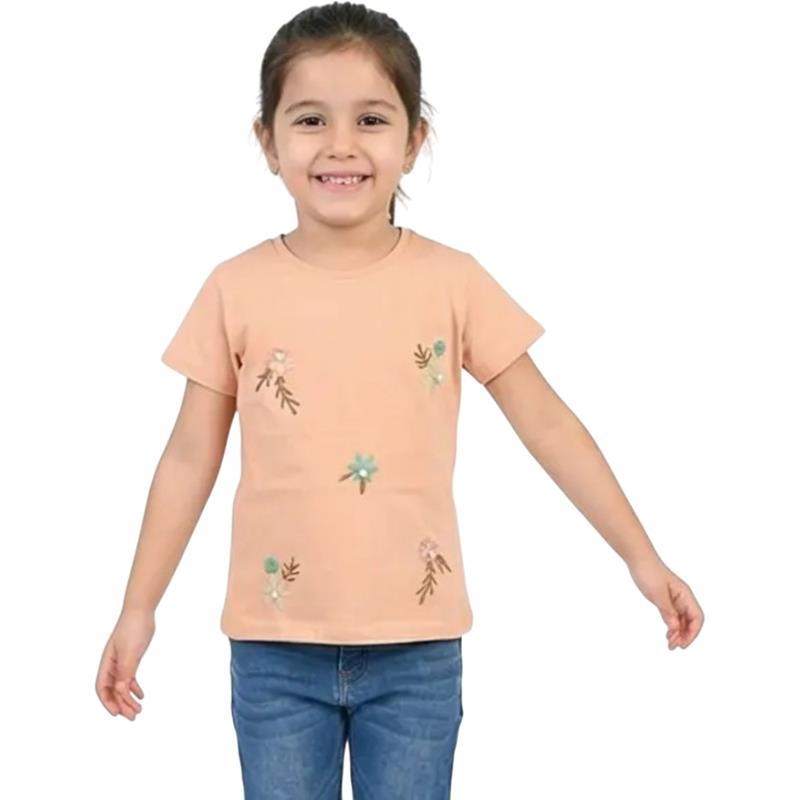 4102 toptan 1-4 yaş arası kız çocuklar için yazlık tişörtler