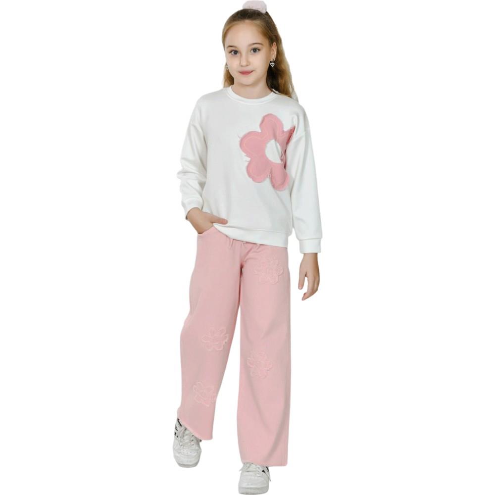 70375 оптом детские демисезонные костюмы двойки для девочек на 5/12 лет