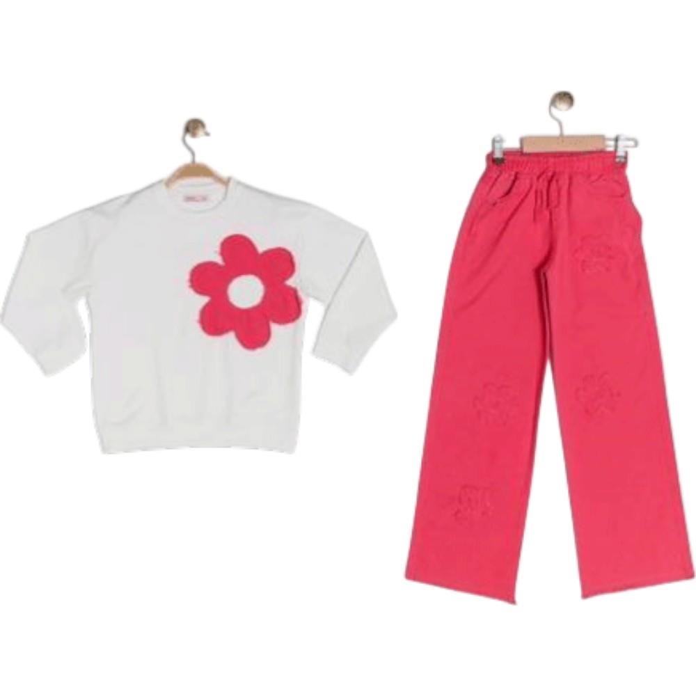 70375 оптом детские демисезонные костюмы двойки для девочек на 5/12 лет