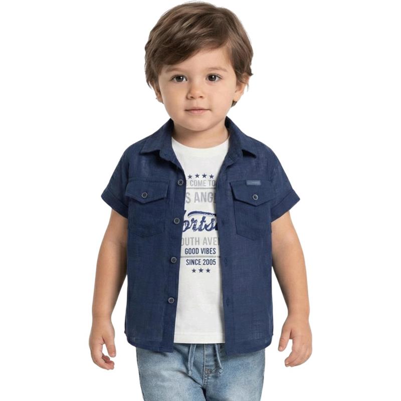 2100 toptan 2-5 yaş arası erkek çocuklar için yazlık gömlek, tişört ve şort üç parçalı takım elbise