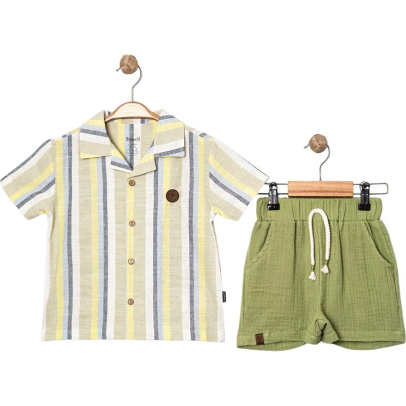 17495 toptan 3-6 yaş erkek çocuklar için yazlık tişört şort takımı