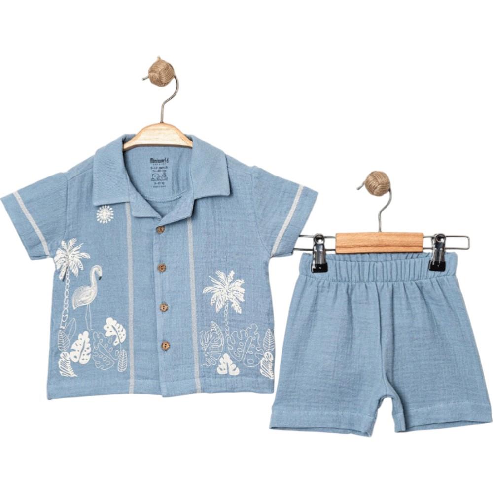 18705 оптовая продажа летних комплектов из двух предметов для мальчиков в возрасте от 6 до 24 месяцев