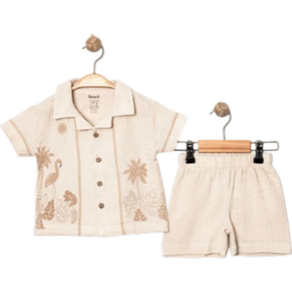 18705 оптовая продажа летних комплектов из двух предметов для мальчиков в возрасте от 6 до 24 месяцев