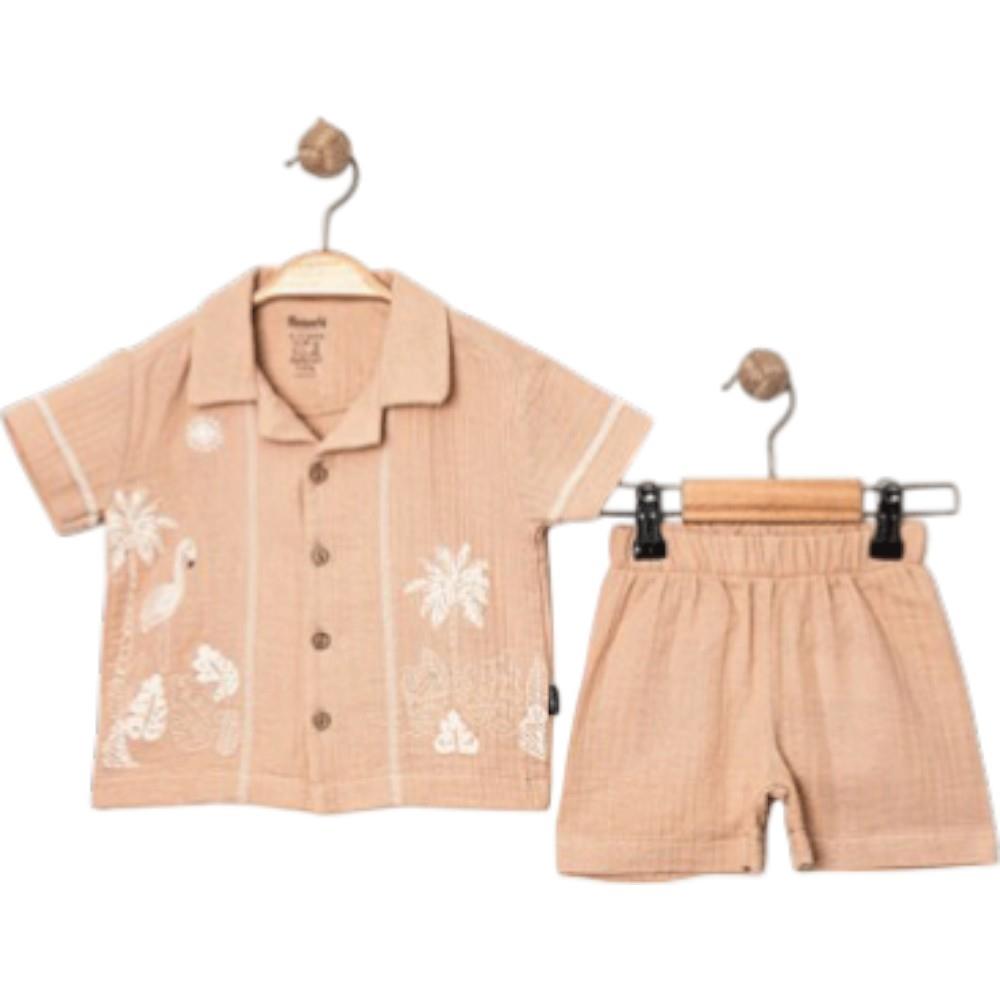 18705 оптовая продажа летних комплектов из двух предметов для мальчиков в возрасте от 6 до 24 месяцев