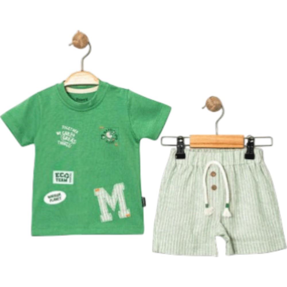 18706 Оптовая продажа летних комплектов футболки и шорт для мальчиков от 6 до 24 месяцев