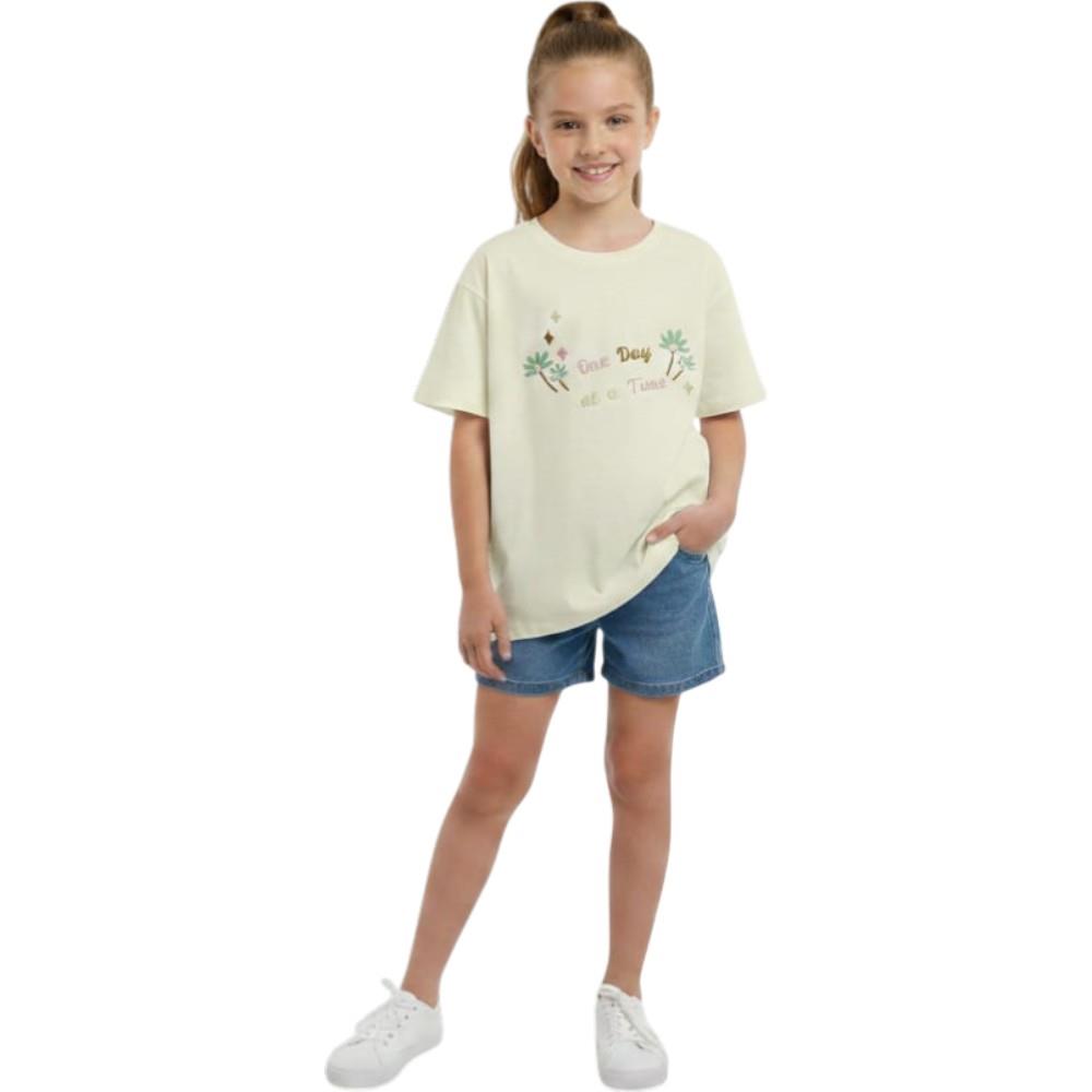 4406 Toptan 13-16 yaş arası kız çocuklar için çocuk yazlık tişörtler