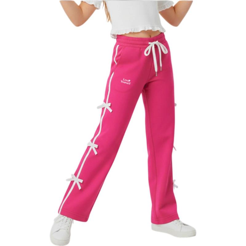 3721 toptan 5-8 yaş arası kız çocuklar için şık çocuk spor pantolonu,tek altlar 