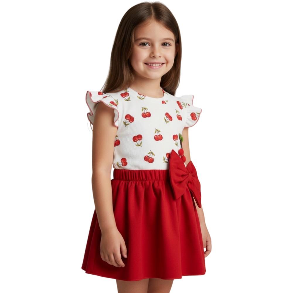 745 оптом детские летние кофты с юбкой для девочек на 2/5 лет