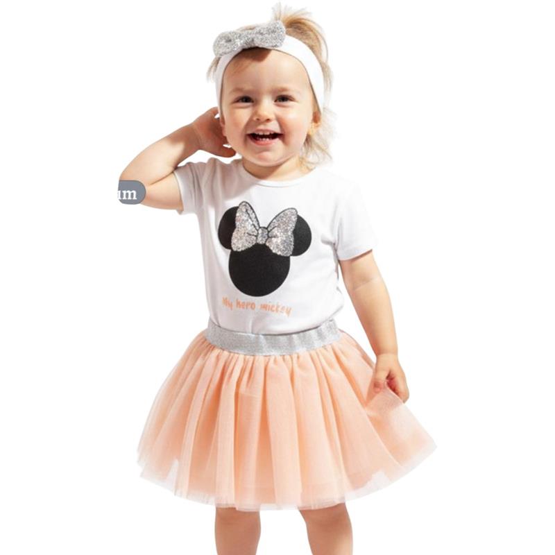 25175 toptan 9-24 yaş arası kız çocuklar için etekli tişörtü yazlık iki parçalı takımlar