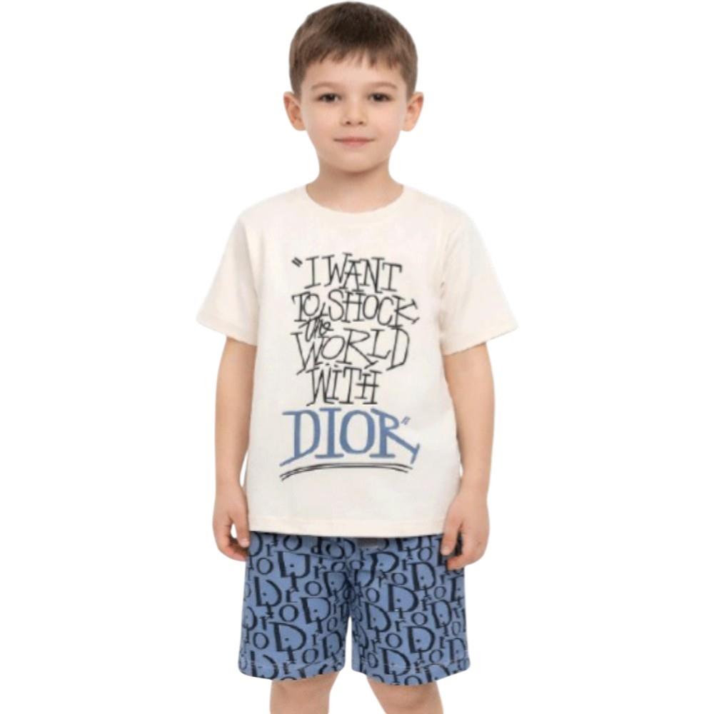 4523 wholesale children's summer two-piece suits, T-shirts with shorts for boys aged 6/9 years