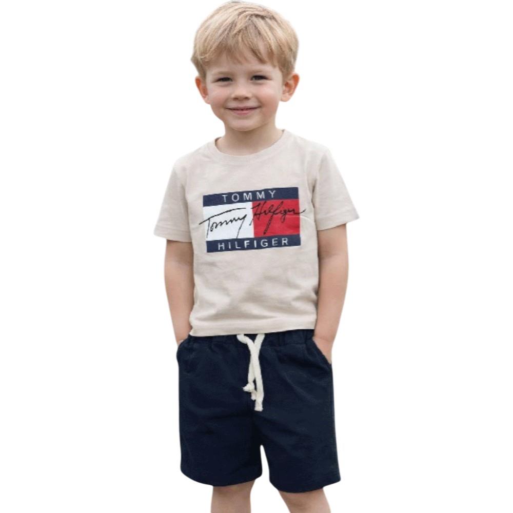 4523 wholesale children's summer two-piece suits, T-shirts with shorts for boys aged 6/9 years