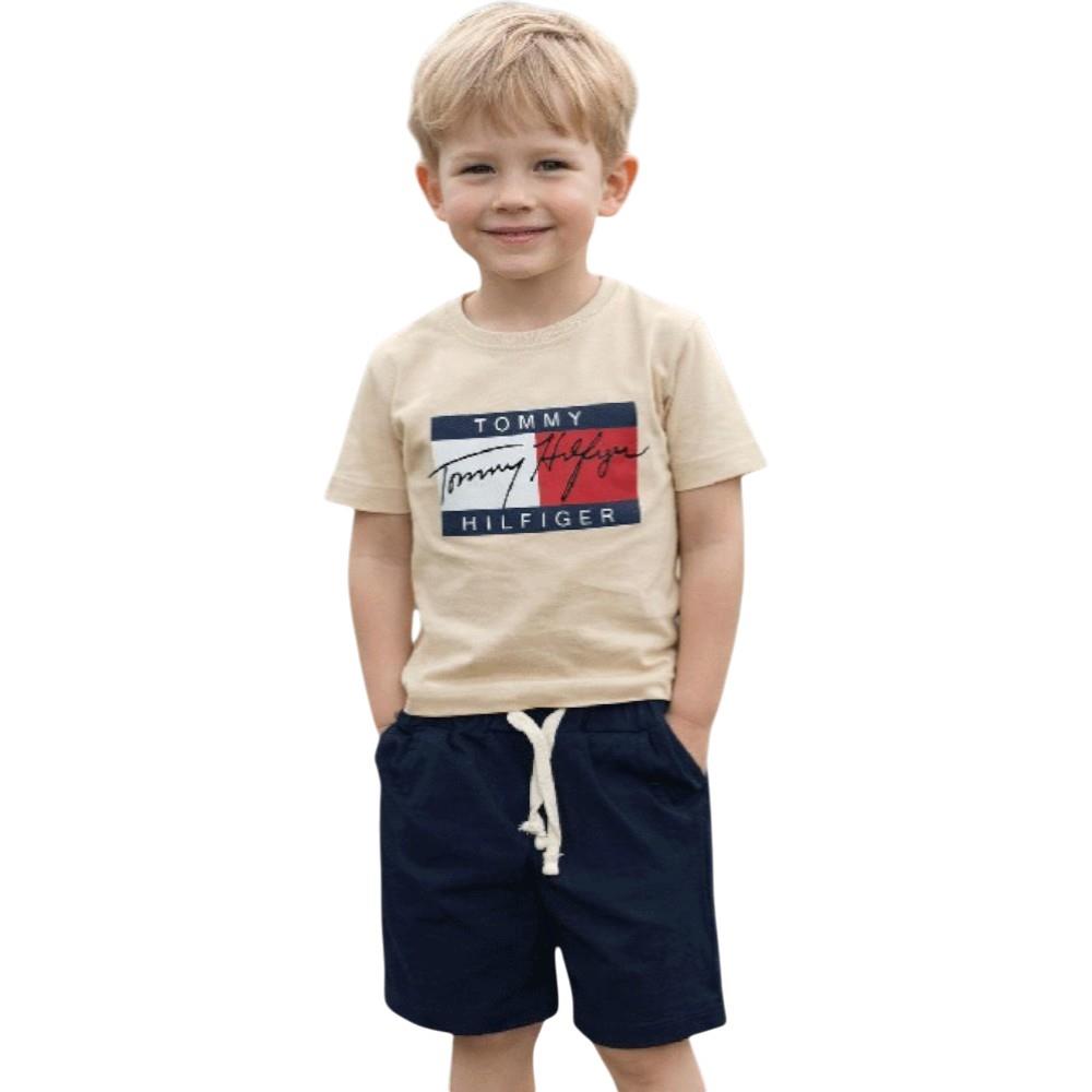 4523 wholesale children's summer two-piece suits, T-shirts with shorts for boys aged 6/9 years