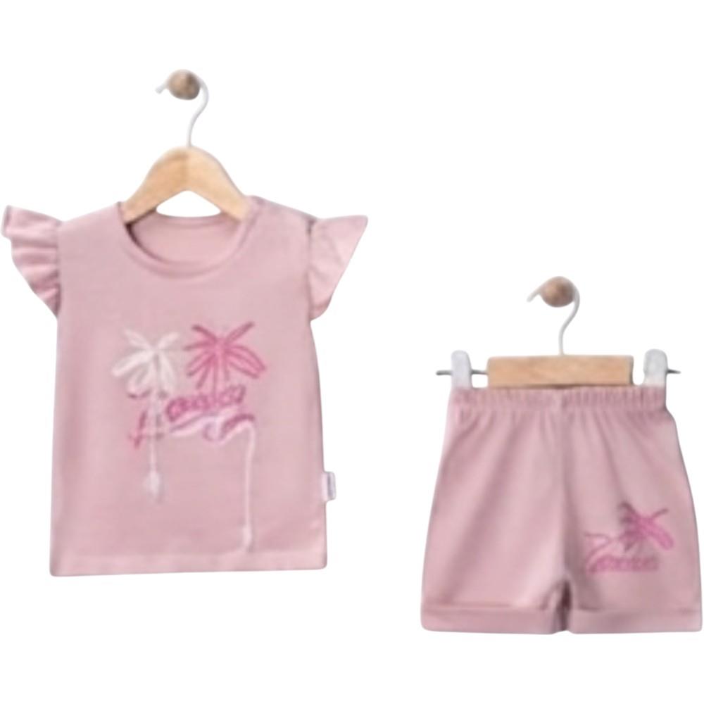 2645 wholesale children's summer two-piece suits of T-shirts and shorts for girls aged 9/24 months