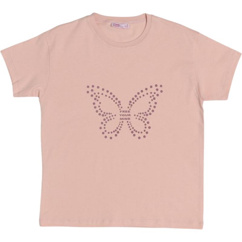 80470 toptan 3-12 yaş arası kız çocuklar için yazlık tişörtler