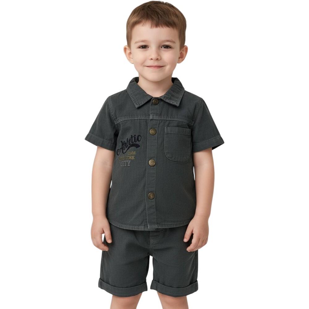 1289 оптом детские летние костюмы двойки,рубашки с шортами для мальчиков на 9/24 месяцев