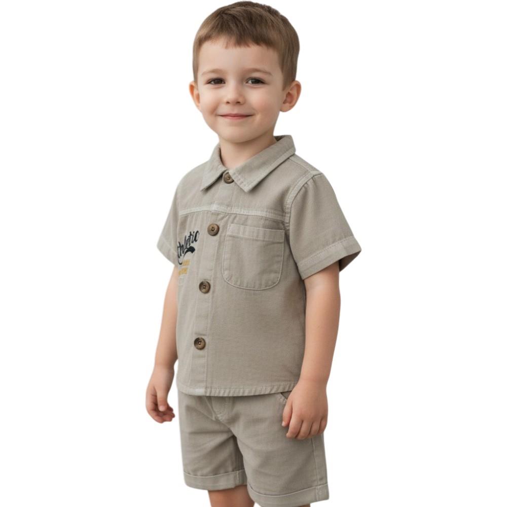 1289 оптом детские летние костюмы двойки,рубашки с шортами для мальчиков на 9/24 месяцев