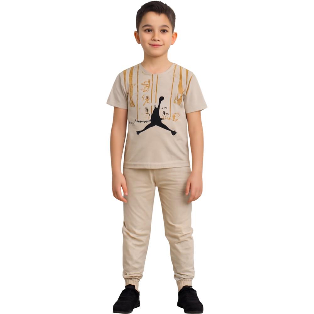 5060 toptan 2-5 yaş arası erkek çocuklar için yazlık iki parçalı takım elbise