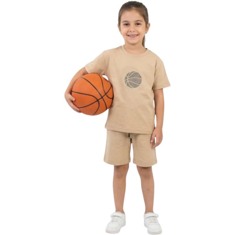 80615 toptan 3-10 yaş arası erkek çocuklar için yazlık tişört ve şort takımı