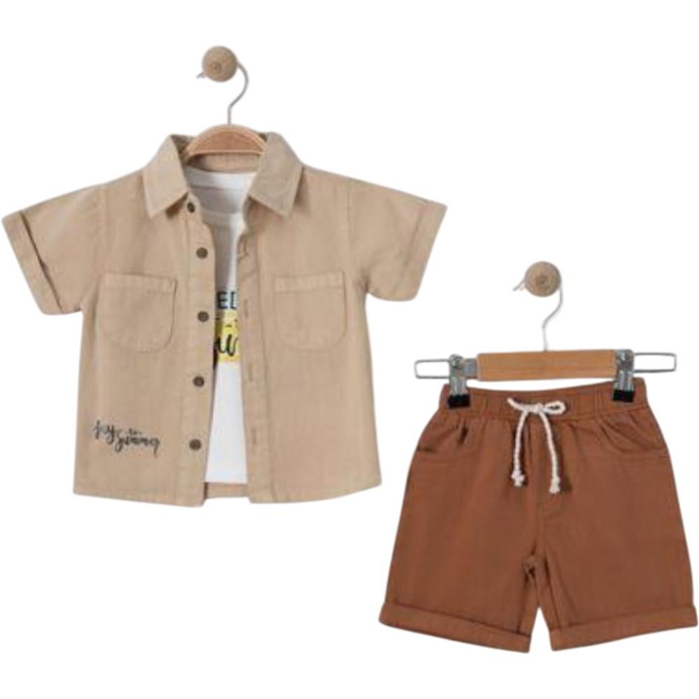 6315 оптом летние детские костюмы из трех предмет для мальчиков на 9-24 месяцев