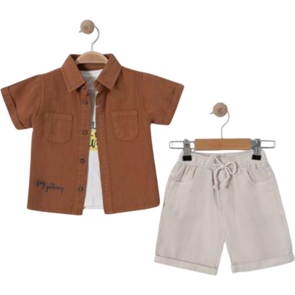 6315 оптом летние детские костюмы из трех предмет для мальчиков на 9-24 месяцев