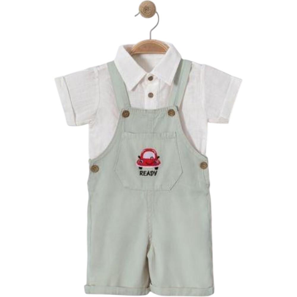 6322 оптом детские летние полукомбинезоны с рубашкой для мальчиков на 9/24 месяцев
