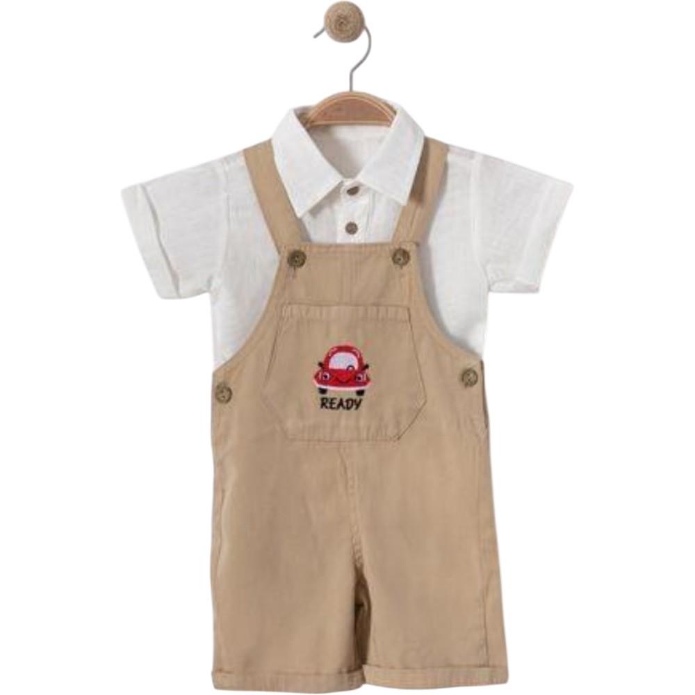 6322 оптом детские летние полукомбинезоны с рубашкой для мальчиков на 9/24 месяцев