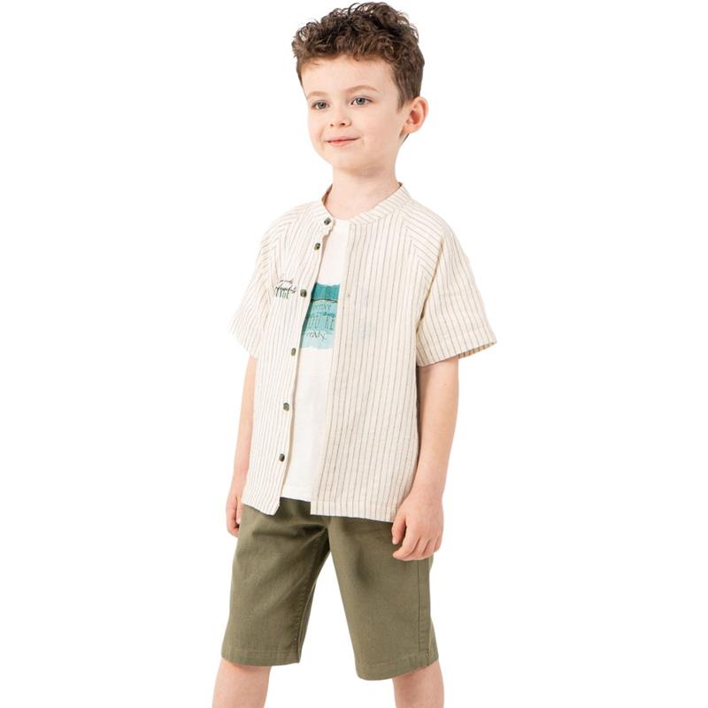 26569 toptan 10-13 yaş arası erkek çocuklar için yazlık üç parçalı takım elbise