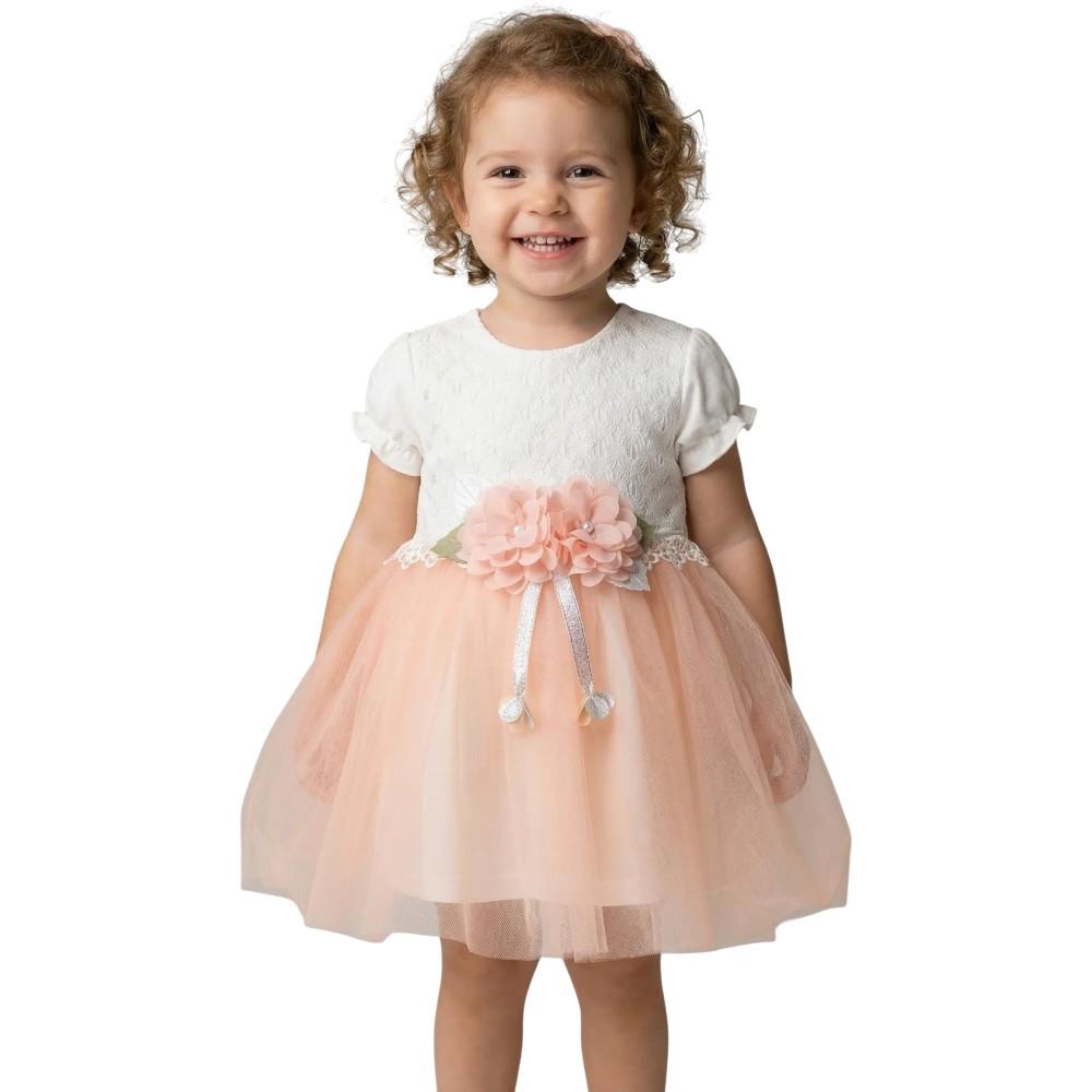 2007 toptan 9-18 aylık kız çocuklar için yazlık şık elbiseler