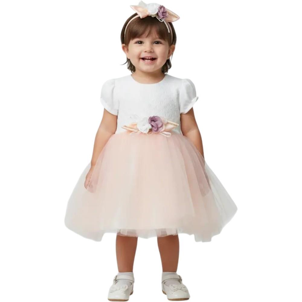803 toptan 9-18 aylık kız çocuklar için yazlık şık elbiseler